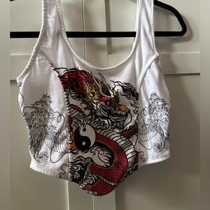 urban planet dragon crop top